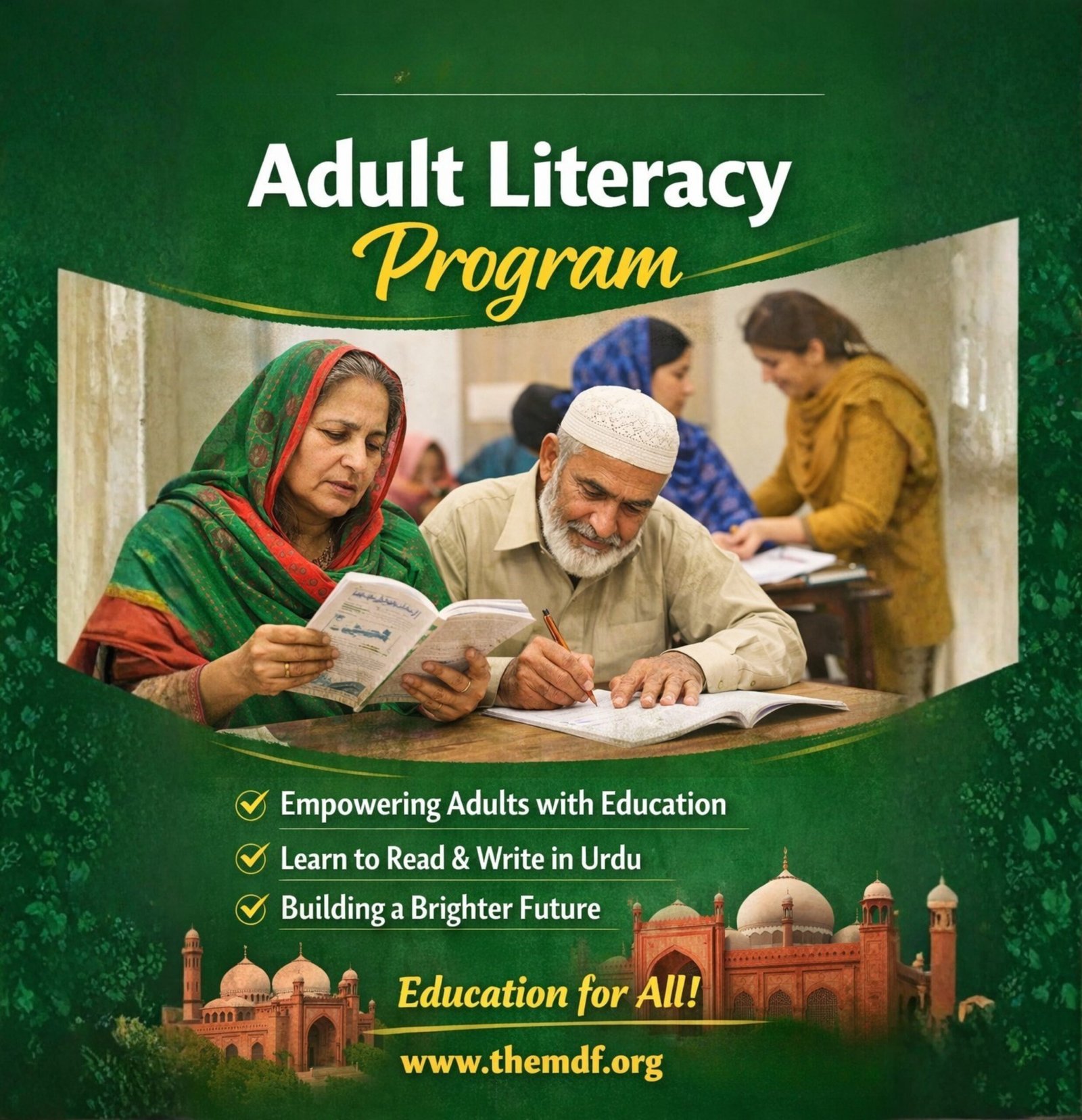 Adult Literacy Program. – The MDF